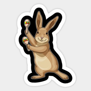 Rabbit Musician Maracas Music Sticker